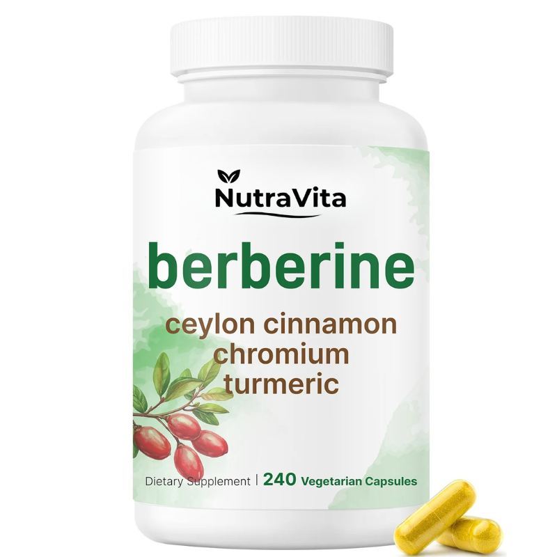 NutraVita Berberine with Ceylon Cinnamon, Chromium, & Turmeric